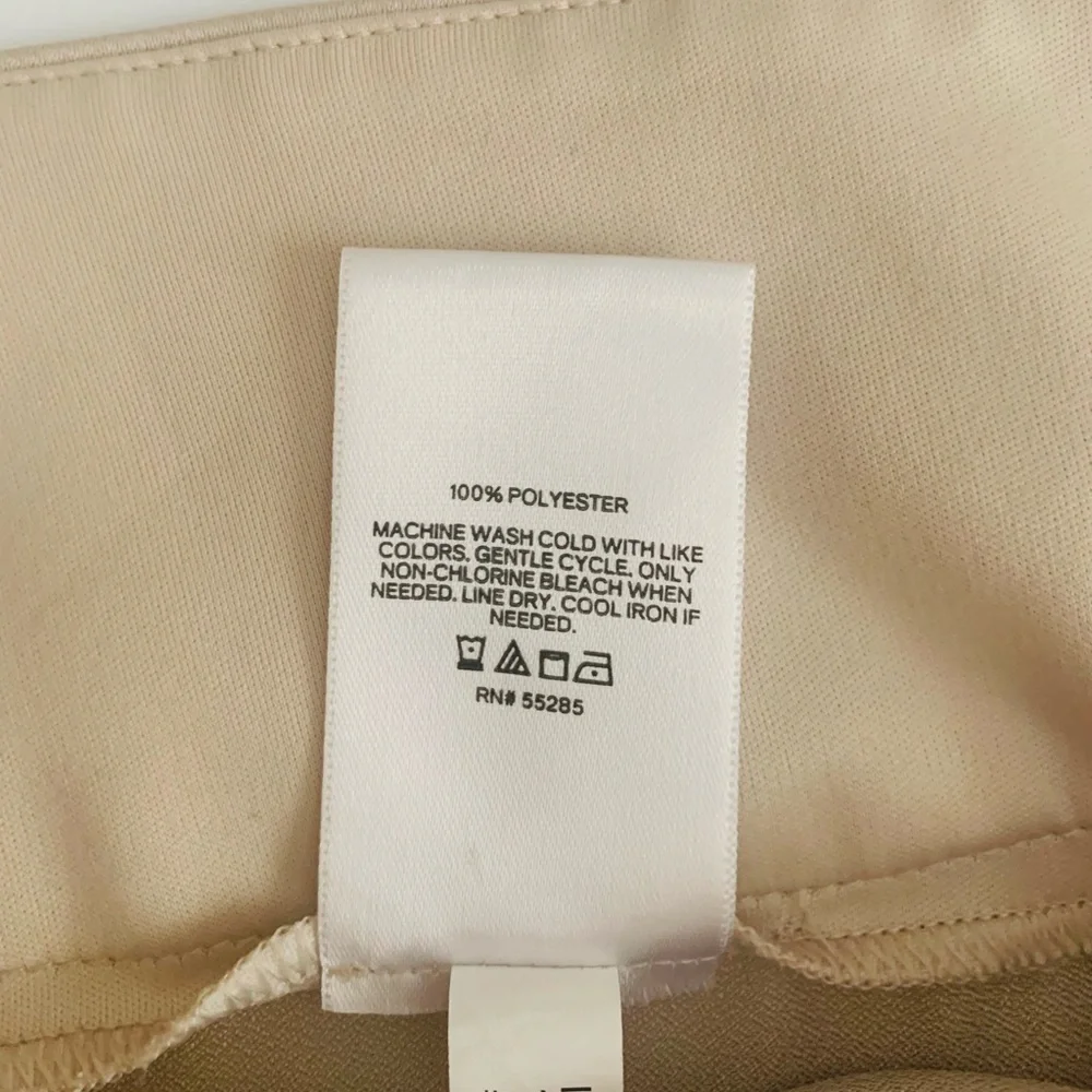 Express High Rise Wide-Leg Pants with Tie Waist Women Size M Beige Quiet Luxury - Picture 12 of 12